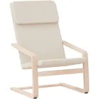 Syfax Chaise de relaxation Crème Tissu