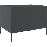Syfax Table basse anthracite 68x50x50,5 cm acier