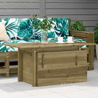 Prolenta Table de jardin exclusive, dimensions 100x50x75 cm, en bois de pin traité