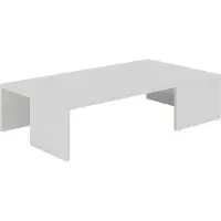 Vicco table basse Hardi Blanc 90x21.4cm, Model 55395