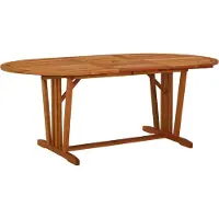 Prolenta Maison Exclusive - Table de jardin 200 x 100 x 75 cm en bois massif d'eucalyptus
