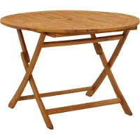 Syfax Table pliable de jardin 110 cm Bois d'acacia massif