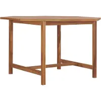Syfax Table à dîner de jardin 110x110x75 cm Bois massif de teck