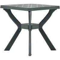 Syfax Table de bistro Vert 70x70x72 cm Plastique