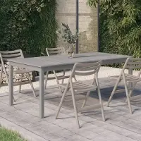 Prolenta Maison Exclusive - Table de jardin Gris 200x100x75 cm Bois d'acacia solide