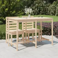 Prolenta Maison Exclusive - Table de jardin 159,5x82,5x110 cm en pin massif