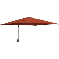 Syfax Parasol de jardin Terre cuite 248,5 x 247,5 x 160 cm