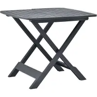 Prolenta Maison Exclusive - Table de jardin pliante anthracite 79x72x70 cm Plastique