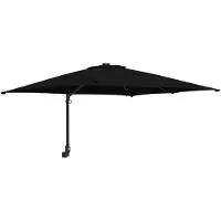 Syfax Parasol de jardin Noir 248,5 x 247,5 x 160 cm