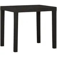 Syfax Table de jardin Anthracite 79x65x72 cm Plastique