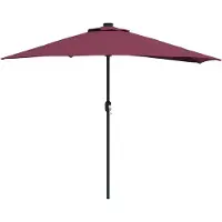 Syfax Parasol de jardin Bordeaux 294 x 150 x 224 cm