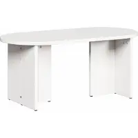 Syfax Table basse Blanc 80 x 39,5 x 35 cm Bois de pin massif