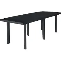 Prolenta Maison Exclusive - Table de jardin anthracite 216x90x72 cm Plastique