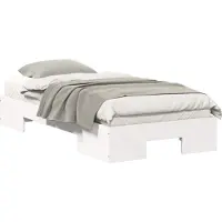 Syfax Cadre de lit Blanc 100 x 200 cm