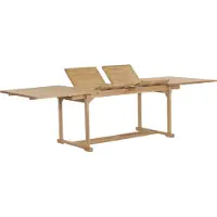 Syfax Table extensible de jardin 180-280x100x75 cm Teck solide