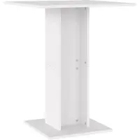 Syfax Table de bistro Blanc 60x60x75 cm Bois d'ingénierie