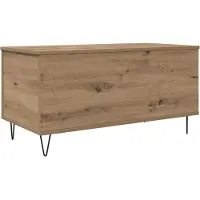 Syfax Table basse chêne artisanal 90 x 44.5 x 45 cm Bois d'ingénierie