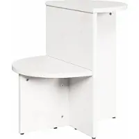 Syfax Table basse Blanc 50 x 40 x 50 cm Bois massif en pin
