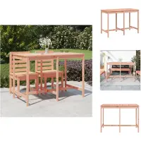 vidaXL Table de jardin 159,5x82,5x110 cm Bois massif Douglas - Tables de jardin