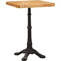 Syfax Table bistrot Marron 50 x 50 x 76 cm Bois de mangue massif