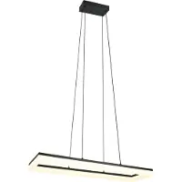 TRIO LED, lampe suspendue, noir, SMD, 27W, blanc chaud, L 70 cm