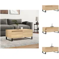 vidaXL Table basse Chêne Sonoma 90x50x36,5 cm Bois composite - Tables basses
