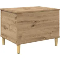 vidaXL Table de chevet en chêne Artisan 60 x 44,5 x 45 cm, bois d'ingénierie