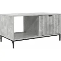 Syfax Table basse Gris béton 90 x 49 x 46 cm Bois d'ingénierie