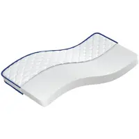 Syfax Matelas en mousse à mémoire de forme blanc 90x190x17 cm doux