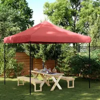 Prolenta Maison Exclusive - Tente de réception pliable Pop-Up, rouge bordeaux, 292 x 292 x 315 cm