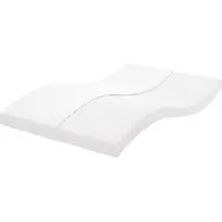 Syfax Matelas en mousse blanc 140x190 cm 7 zones dureté 20 ILD
