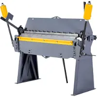 Vevor Cintreuse , plieuse de 1220 mm, épaisseur de pliage de 2,5 mm d'acier doux, réglable de 0 à 135 degrés, cintreuse de tôle, cintreuse pivotante à 8 doigts, cintreuse de tôle pour un pliage précis