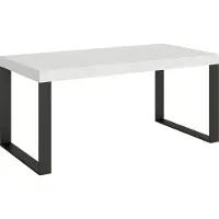 Itamoby Table Extensible 90X180/284 Cm Tecno Premium Frêne Blanc Structure Anthracite