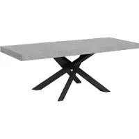 Itamoby Table Extensible 90X160/264 Cm Volantis Premium Ciment Structure Anthracite