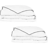 Syfax Couette en duvet d'hiver 2 pcs 140 x 200 cm