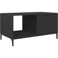 Syfax Table basse Chêne noir 90 x 49 x 46 cm Bois d'ingénierie
