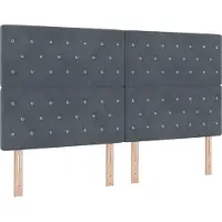Syfax Tête de lit Gris foncé 180 cm Velours