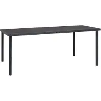 Prolenta Maison Exclusive - Table de salle à manger d'extérieur anthracite 190 x 90 x 74 cm en acier
