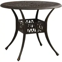 Prolenta Maison Exclusive - Table de jardin Bronzen 90 x 90 x 74 cm en fonte d'aluminium