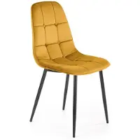 Halmar Chaise K417 velours moutarde