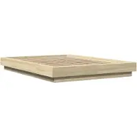 Syfax Cadre de lit avec lumières LED sans matelas 140x200 cm