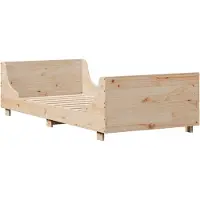 Syfax Cadre de lit sans matelas 90x200 cm bois de pin massif