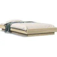 Prolenta Maison Exclusive - Cadre de lit sans matelas chêne sonoma 90x190 cm