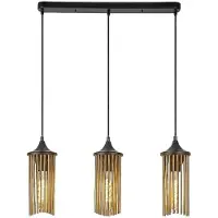 Rabalux Lampe suspendue E27 3x40W noir mat 72153 Roxas