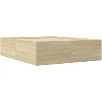 Syfax Cadre de lit sans matelas chêne sonoma 150x200 cm
