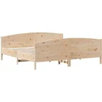 Syfax Cadre de lit sans matelas 180x200 cm bois massif de pin