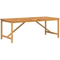 Syfax Table à manger de jardin 200x90x74 cm bois d'acacia solide