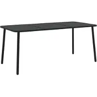 Syfax Table de jardin anthracite 165x80x71 cm acier