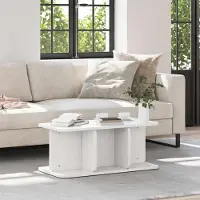 Prolenta Maison Exclusive - Table basse blanche 80 x 39,5 x 33,5 cm Bois massif de pin