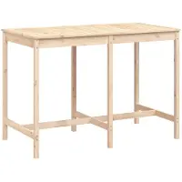 Syfax Table de jardin 159,5x82,5x110 cm bois massif de pin
